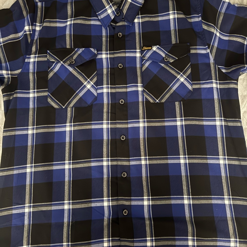 DIXXON CPT Flannel! Blue/Black/White Plaid design